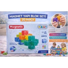 Halley Oyuncak SH59837 Magnet Küp Yapı Blok Seti 20 Parça-Zrv