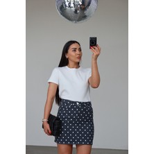 Özge Özgenç Bisiklet Yaka Basic Tişört