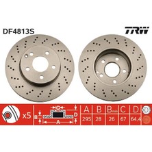 TRW Depomix Ön Fren Aynasi Mercedes W204 07 S204 08 C180 C180 Cgi C200 C230 C250 C220