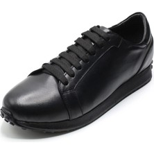 Costo Shoes Büyük Numara Erkek Ayakkabı Büyük Numara Siyah Erkek Ayakkabı HKN141-1 Siyah Geniş Kalıp Rahat Kullanım