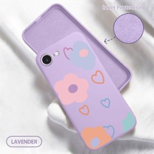 HONTINGA iPhone 16E ile Uyumlu Kılıfı Içi Kadifeli Düşüme Önleyici Basitlik Anti Düşme Kamera Korumali Kalp Desen Telefon Kılıfı Kadın ve Erkek Için Uygundur K6-0043