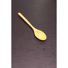 Depo Trend Depotrend 23 cm Doğal Bambu Küçük Başlıklı Tadım ve Yemek Kaşığı (Ahşap Kaşık)