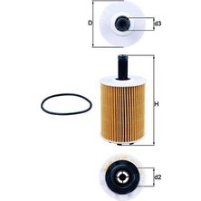 Mahle Depomix Yağ Filtresi Audi, Chrysler, Dodge, Ford, Mitsubishi, Seat, Skoda, Vw, Jeep