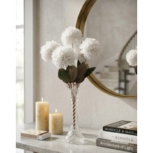 Oso Home Şık Görünümüyle Yapay Kasımpatı Çiçeği 1 Demet Beyaz Renk 7 Dallı 42 cm