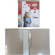 Stilo 4 Halkalı Pp Dosya ( Şeffaf )