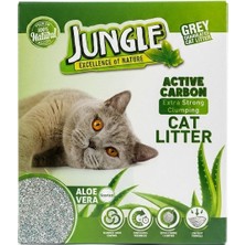 Jungle Aktif Karbonlu Aloe Vera Lı Kedi Kumu Ekstra Güçlü Topaklanma 6lt