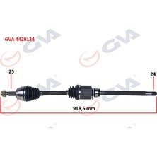 GVA Depomix Komple Aks Sağ Fiorino-Bipper-Nemo 1.3 Mjt M/t Euro5 13- Iç Aks Kafali