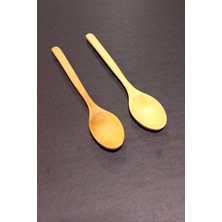 Depo Trend Depotrend 2 Adet 23 cm Doğal Bambu Küçük Başlıklı Yemek Kaşığı Seti (Tahta Kaşık)
