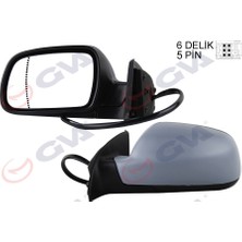 GVA Depomix Diş Dikiz Aynasi Sol 307 02 Elektrikli Isitmali Astarli Asferik 5 Fiş VM-207EHPAL