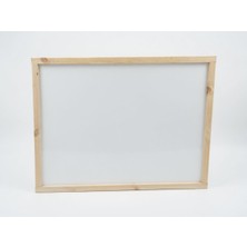 Woodenova Ahşap Çerçeveli Beyaz Yazı Tahtası 90X120 cm Silinebilir Pano