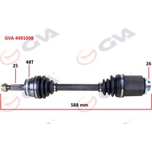GVA Depomix Komple Aks Sağ Accent Era 06 1.5crdi Abs Li 48 Diş 588MM