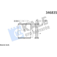 Kale Depomix Kalorifer Radyatörü Brazing H100 Min. 163X165X42