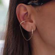 İzgi Solea Zincirli Ear Cuff