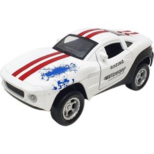Esranın Dünyası Mustang Çek Bırak Spor Araba - Işıklı Sesli Model - FY6148-12D-BEYAZ (Lisinya)