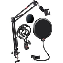 Esranın Dünyası Mikrofon Standı, Shock Mount ve Pop Filter Seti