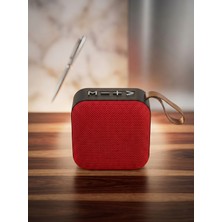Erdineks Askılı ve Kumaş Tasarımlı Mini Bluetooth Hoparlör - 5W Güçlü Ses, Şarjlı Taşınabilir Kompakt Ses Sistemi