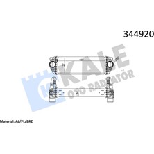 Kale Depomix Turbo Radyatörü Intercooler Transit/tourneo Connect 1.8tdci 02-13 Al/pl/brz 400X130X65