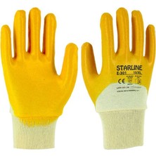 Starline E-301 Sarı Nitril Eldiven No: L/9 - 12 Çift