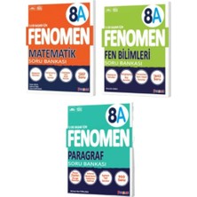 Fenomen 8. Sınıf Lgs Matematik (A) + Fen Bilimleri (A) + Paragraf (A) Soru Bankası 3 Kitap