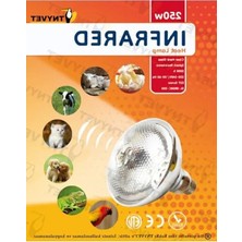 Esranın Dünyası Şeffaf Infrared Isıtıcı Lamba, 250 Watt Güç, Çift Amaçlı