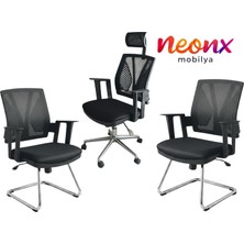 Neonx|relax Pro Ofis Koltuk Takımı Ergonomik Tasarım Modern Görünüm
