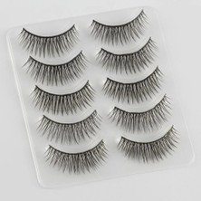 Esranın Dünyası 4 Parça Kirpik Seti Takma Kirpik Takımı 5li Kirpik Set Kirpik Kıvırıcı Kirpik Yapıştırıcı Rimel Maskara Fırçası ( Lisinya )