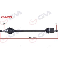 GVA Depomix Komple Aks Sağ Golf Vi 1.6i Auto. 08-13 833MM