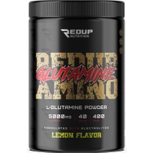 Red Pepper Redup Nutrition Glutamine Amino 400 gr Limon Aromalı | 5000 Mg L-Glutamine Sporcu Gıdası