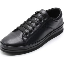 Costo Shoes Büyük Numara Erkek Ayakkabı GS1840 Siyah Dana Derisi Büyük Numara Erkek Ayakkabı 4 Mevsim Geniş Kalıp Rahat Kullanım
