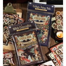 Hediye Vakti Vintage Tarz Sticker Defteri - Bullet Journal ve Scrapbook Için 45 Yaprak