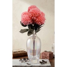 Oso Home Şık Görünümüyle Yapay Kasımpatı Çiçeği 1 Demet Pembe Renk 7 Dallı 42 cm