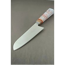 Depo Trend Zülfikar Özkan Imzalı Profesyonel Santoku Şef Bıçağı - 32 cm Hibrit Tasarım - Denizli Yatağan