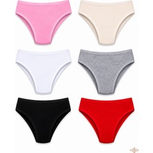 Hepsine Rakip 6'lı Tutku Kadın Pamuklu Bikini Külot Seti Nevra 0531