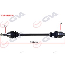 GVA Depomix Komple Aks Sağ Laguna I 1.6 16V 93-01 747MM