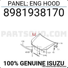 Premium Motor Kaputu D-Max 2012-17 (Oem NO:8981938170)