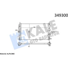 Kale Depomix Radyatör Astra J-Zafira Tourer C-Cruze J300-J305-J308 Al/pl/brz 680X397X28