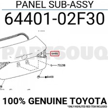 Maher BAGAJ KAPAĞI COROLLA 19-2023 Sedan (Oem NO:6440102F30)