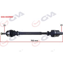 GVA Depomix Komple Aks Sağ Dacia Logan-Sandero 1.4-1.6 04-12 763MM