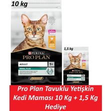 Pro Plan Tavuklu Yetişkin Kedi Maması 10 kg + 1,5 kg Hediye