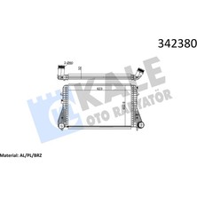 Kale Depomix Turbo Radyatörü Intercooler Vw Caddy Iii-Golf Vi Audi A3-Tt-Leon Skoda Octia Al-Pl-Brz