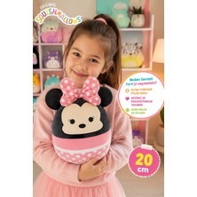 Toyfest Disney Squishmallows Minnie Peluş Oyuncak Yastık Lisanslı Koleksiyon Seri A 20 cm