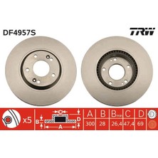 TRW Depomix Ön Fren Aynasi Grandeur 11 I30 08-12 Ceed 12 Soul 14