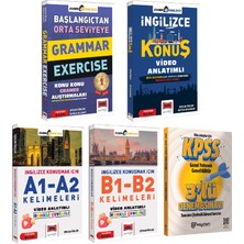 Yargı Yayınevi Başlangıçtan Orta Seviyeye Konu Konu Gramer Alıştırma-Ingilizce Cümle Kurma-A1-A2/b1-B2 Kelimeleri