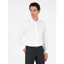 Cacharel Erkek Beyaz Slim Fit %100 Pamuk Gömlek 50303006-VR013