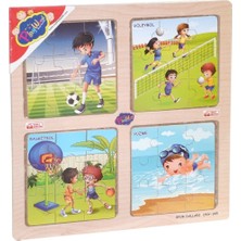 ONY-343/344/345/346 Ahşap Eğitici 4'lü Puzzle-Onyıl