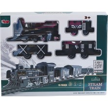 Herşey Trend FF-1603C-4C Sesli ve Işıklı Buharlı Tren Oyun Seti-Vardem Oyuncak