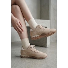 Pisagor PS-55161 Kadın Hakiki Deri Sneakers Spor Ayakkabı