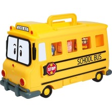 Herşey Trend Poli 83148 Robocar Poli̇ Okul Otobüsü Fi̇gür Kutusu