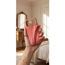 General Apple Iphone 17 Pro Uyumlu Pudra Pembe Lip Gloss Tutuculu Telefon Kılıfı
