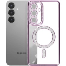 Durukar®  Samsung Galaxy S26 Joke Simli Magneticsafe Kılıf - Derin Mor